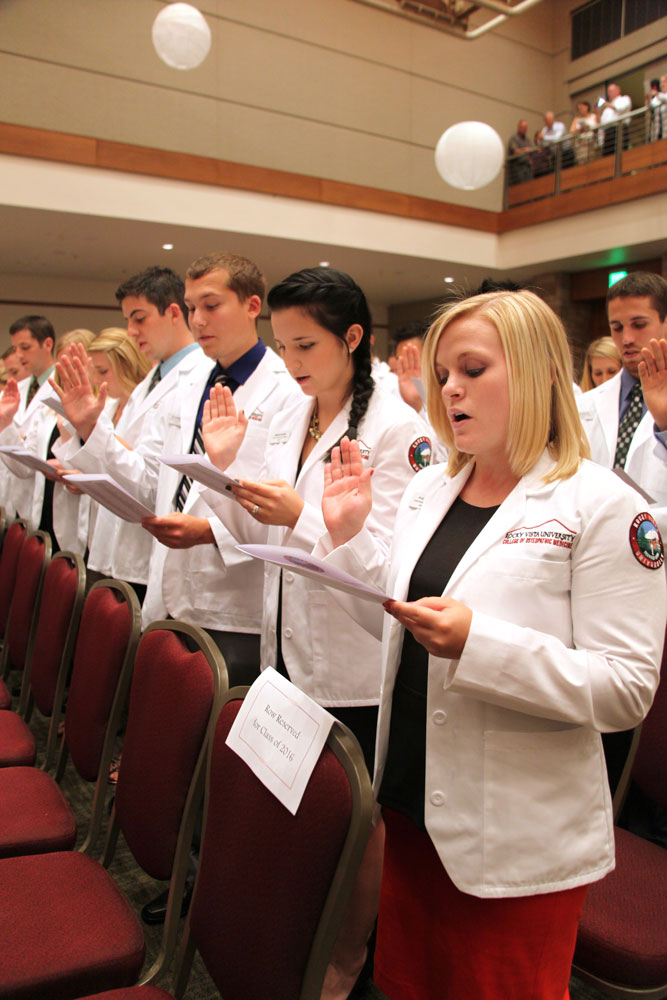 RVUCOM matriculants at the White Coat Ceremony