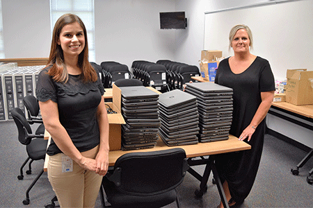 Independence University donates laptops