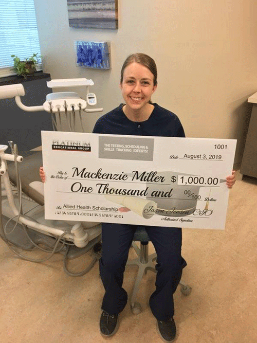 Mackenzie Miller, the scholarship winner