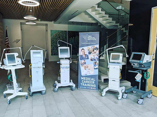 Ventilators being loaned from the Pima Medical San Marcos Campus