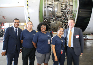 AAR hired an all-female cohort of aircraft mechanics