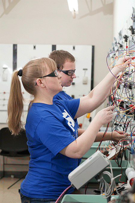 Students receive hands-on training